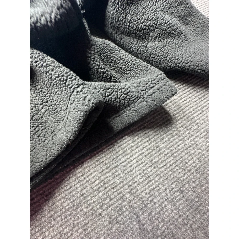 The North Face Fleece Pullover Men XL Black Quarter Zip Sherpa